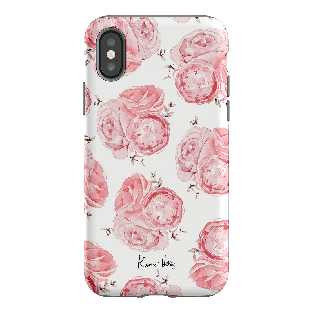 Peony Rose Printed Phone Cases iPhone XS / Armoured by Kerrie Hess - The Dairy