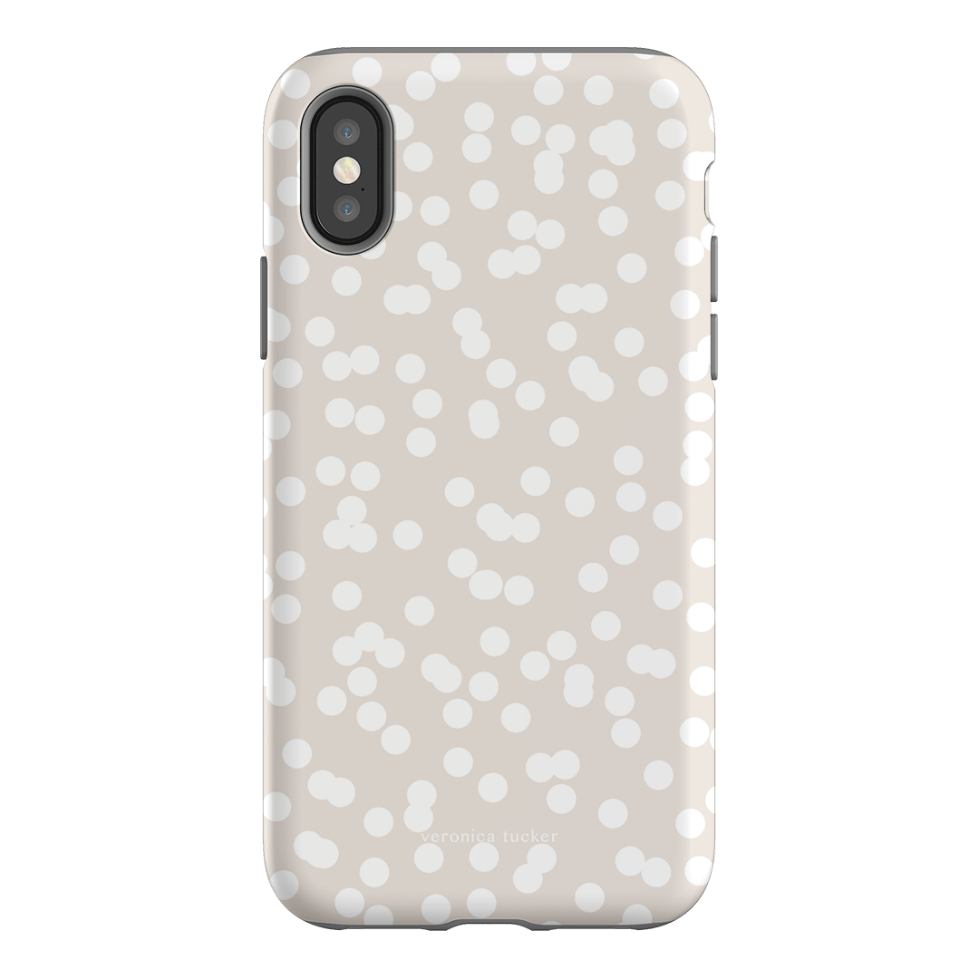 Mini Confetti White Printed Phone Cases iPhone XS / Armoured by Veronica Tucker - The Dairy