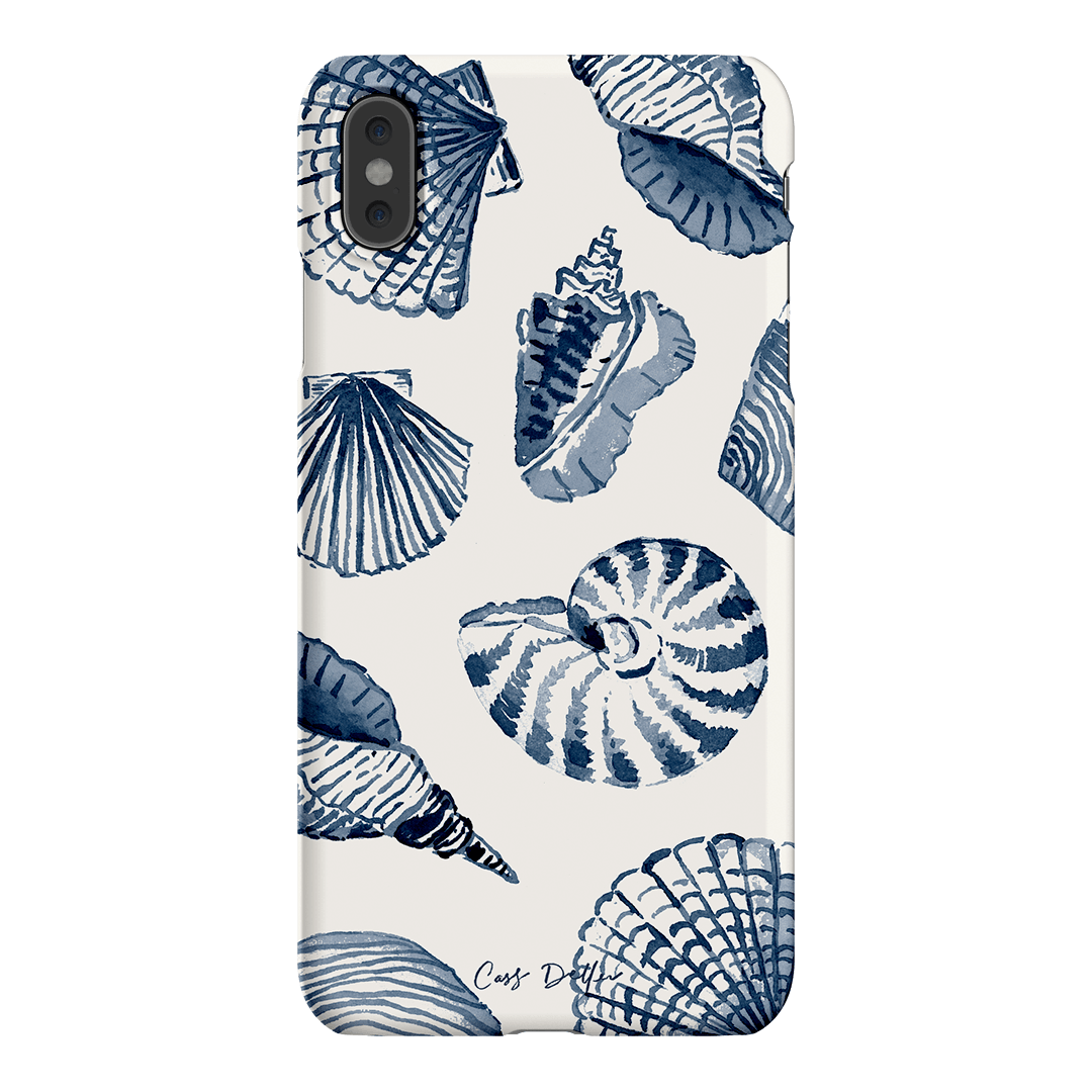Blue Shells Printed Phone Cases iPhone XS Max / Snap by Cass Deller - The Dairy