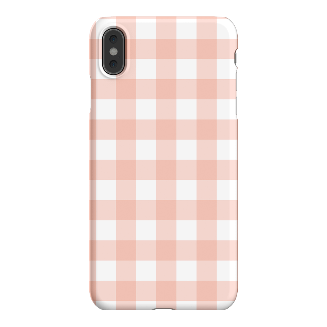 Gingham in Blush Matte Case Matte Phone Cases iPhone XS Max / Snap by The Dairy - The Dairy