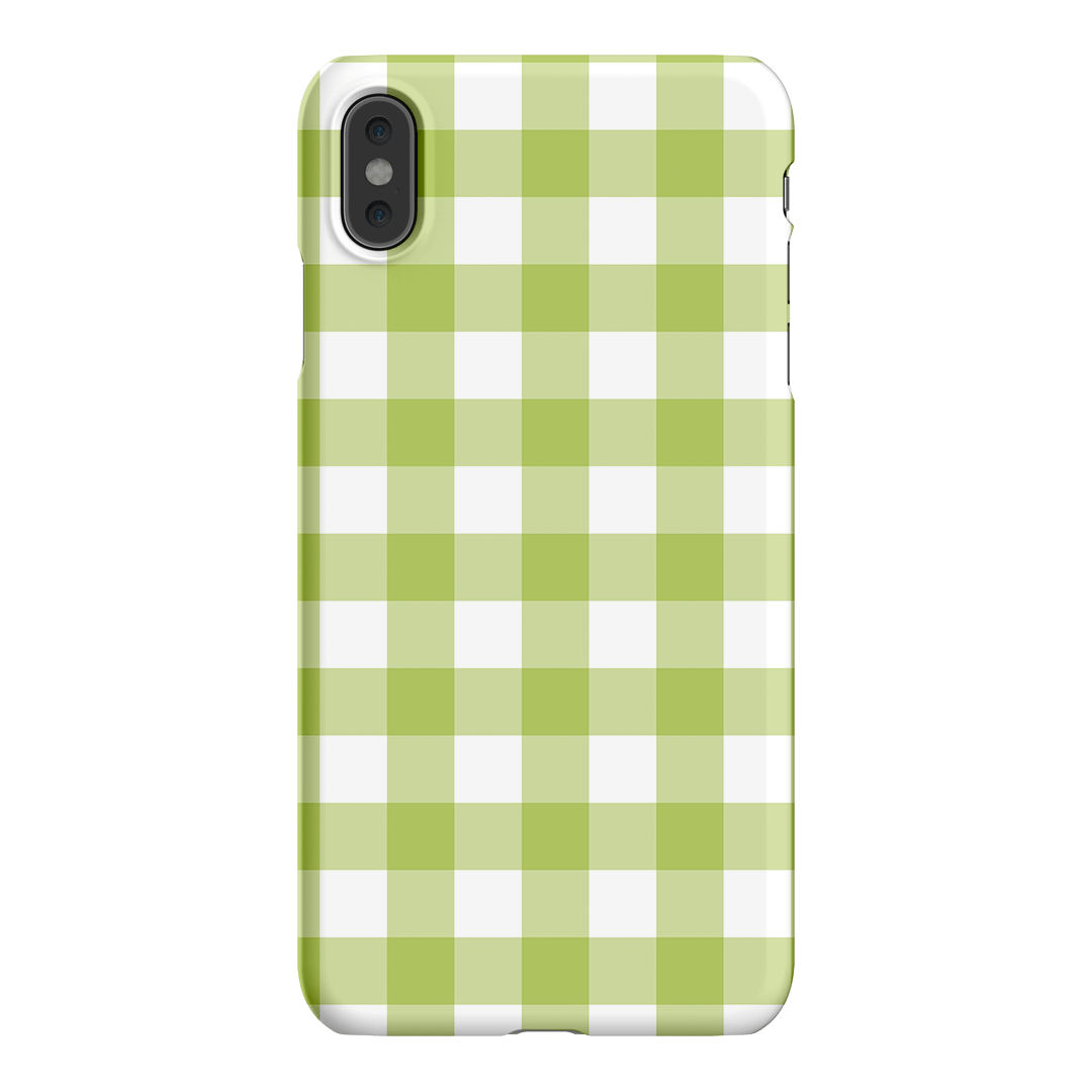 Gingham in Citrus Matte Case Matte Phone Cases iPhone XS Max / Snap by The Dairy - The Dairy