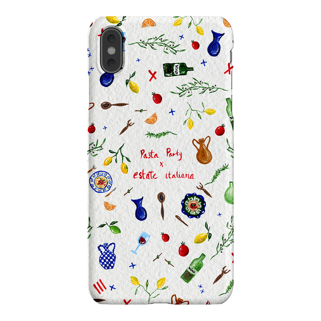 Pasta Party Printed Phone Cases iPhone XS Max / Snap by BG. Studio - The Dairy