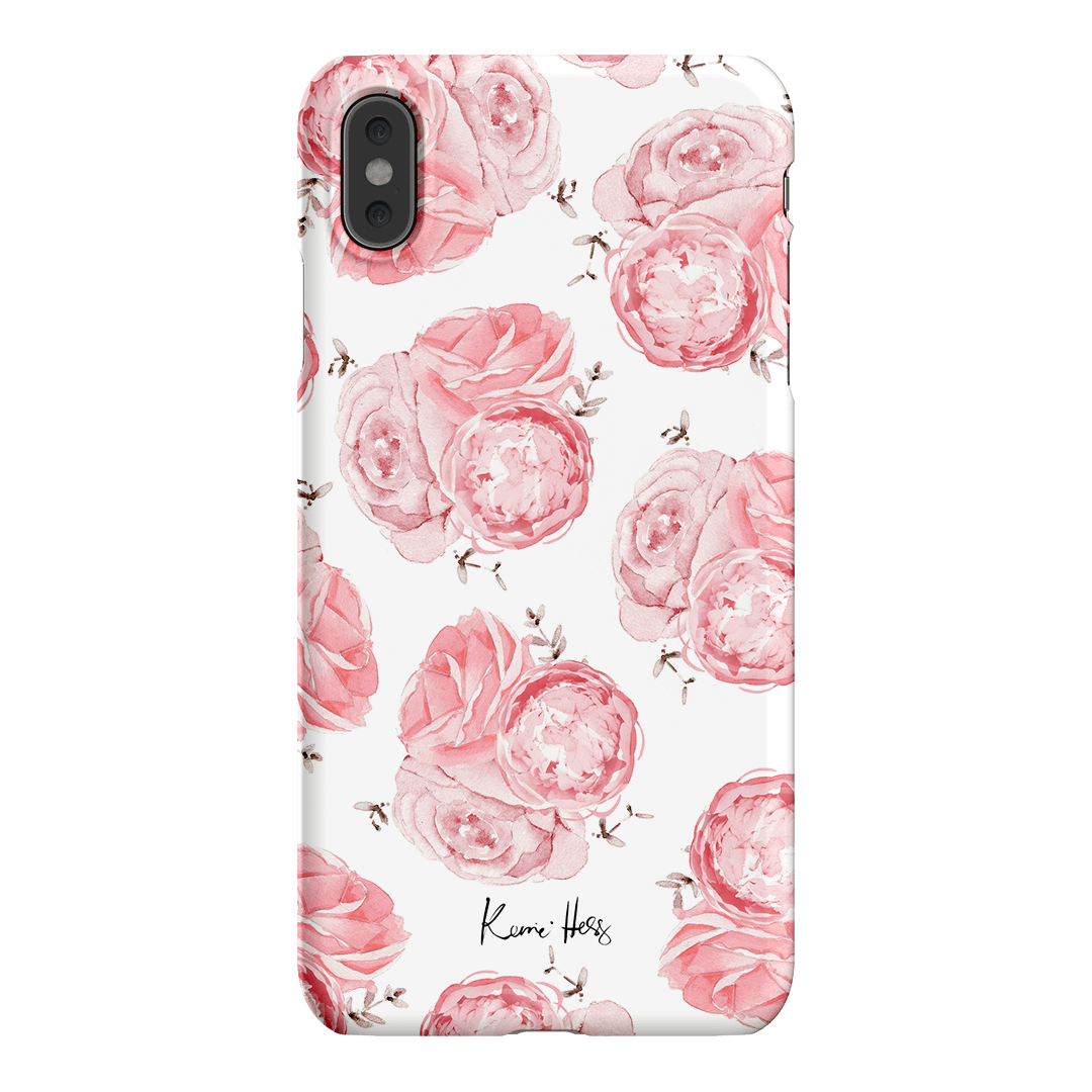 Peony Rose Printed Phone Cases iPhone XS Max / Snap by Kerrie Hess - The Dairy