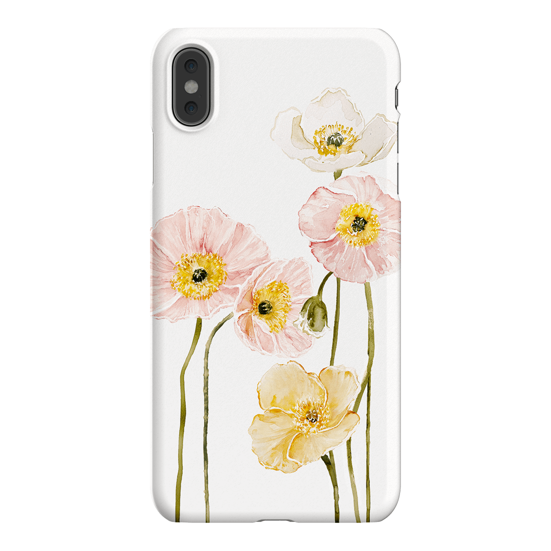 Poppies Printed Phone Cases iPhone XS Max / Snap by Brigitte May - The Dairy