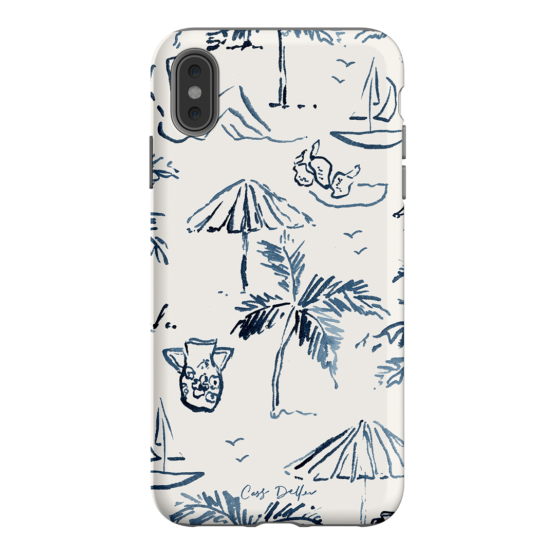 Balmy Blue Printed Phone Cases iPhone XS Max / Armoured by Cass Deller - The Dairy