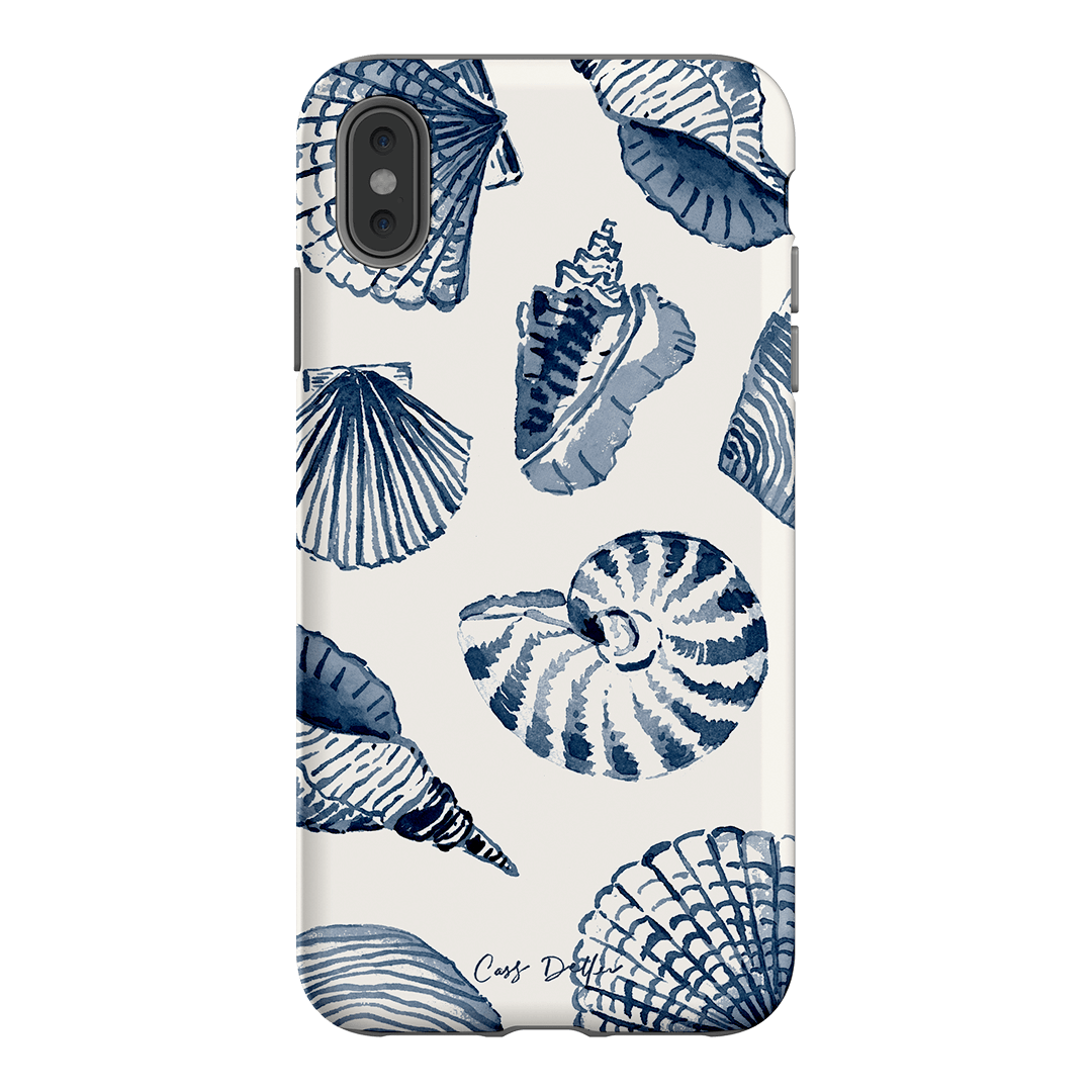 Blue Shells Printed Phone Cases iPhone XS Max / Armoured by Cass Deller - The Dairy