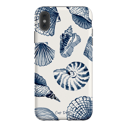 Blue Shells Printed Phone Cases iPhone XS Max / Armoured by Cass Deller - The Dairy
