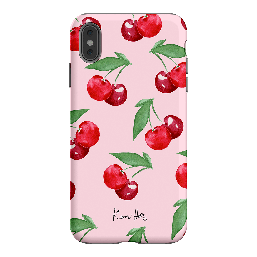 Cherry Rose Printed Phone Cases iPhone XS Max / Armoured by Kerrie Hess - The Dairy