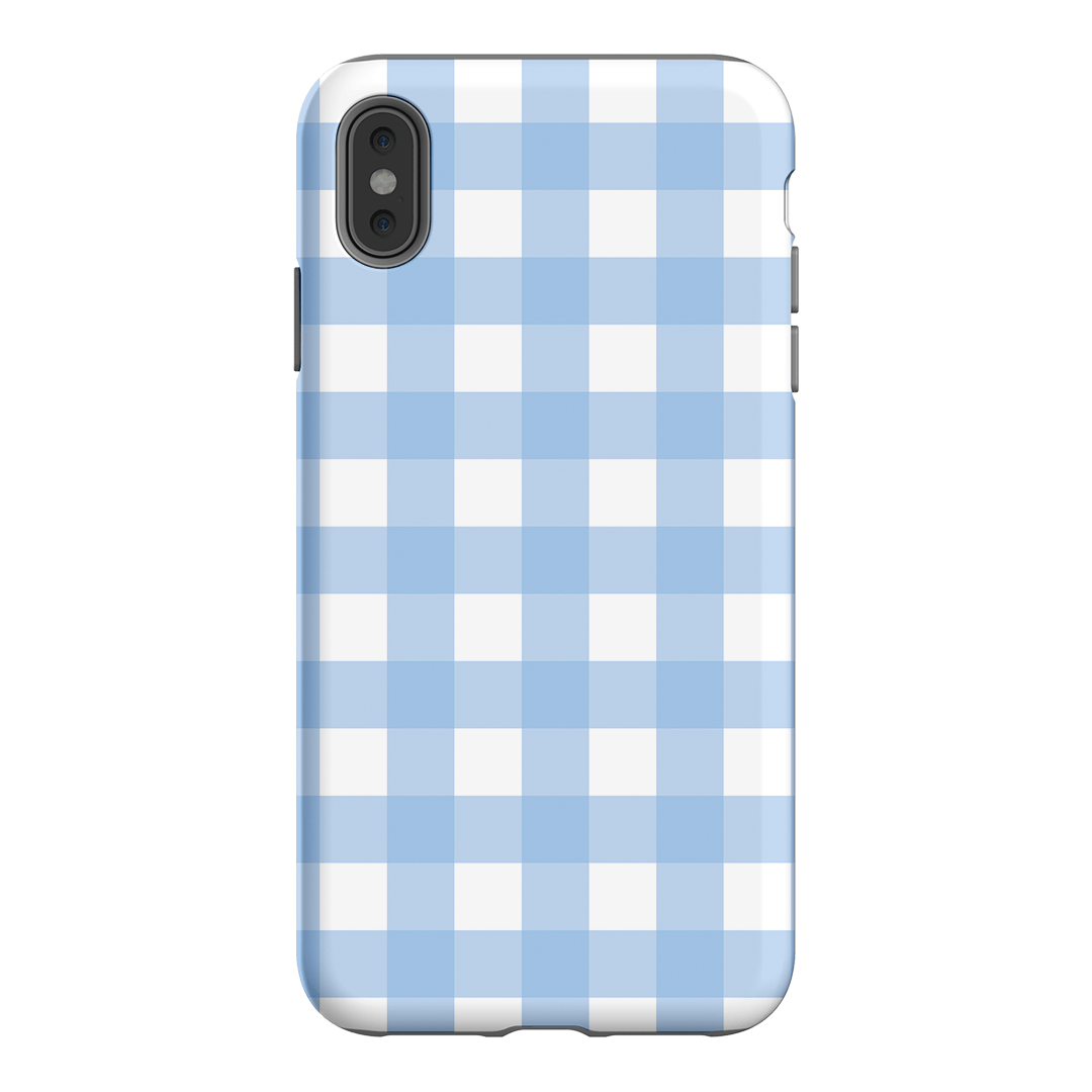 Gingham in Sky Matte Case Matte Phone Cases iPhone XS Max / Armoured by The Dairy - The Dairy