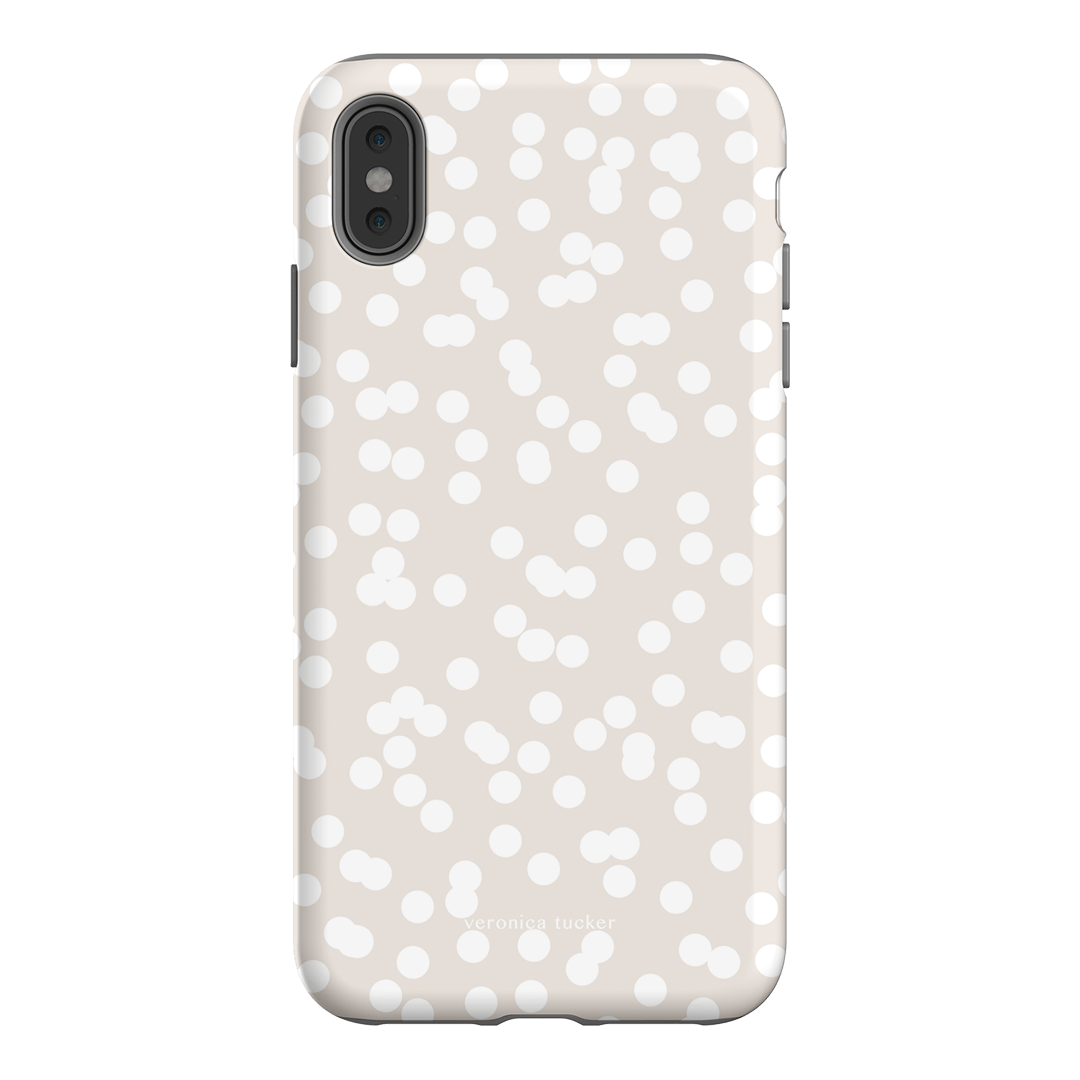 Mini Confetti White Printed Phone Cases iPhone XS Max / Armoured by Veronica Tucker - The Dairy