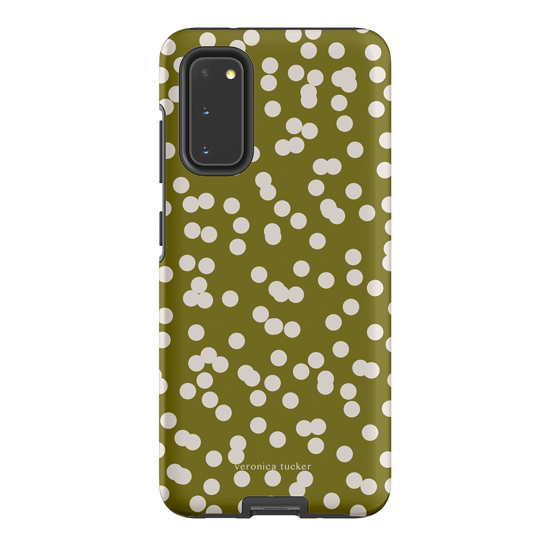 Mini Confetti Chartreuse Printed Phone Cases Samsung Galaxy S20 / Armoured by Veronica Tucker - The Dairy