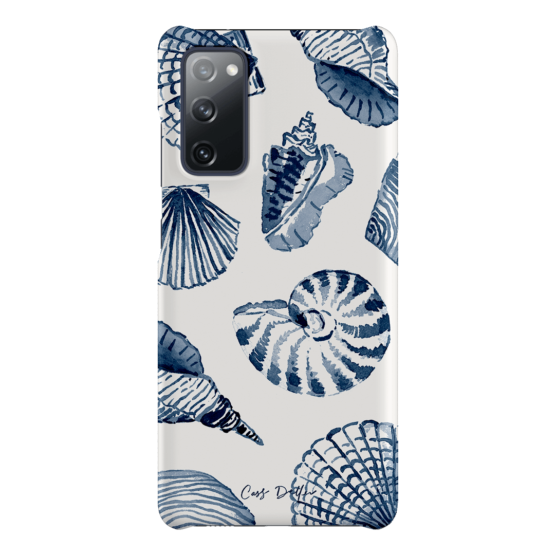Blue Shells Printed Phone Cases Samsung Galaxy S20 FE / Snap by Cass Deller - The Dairy