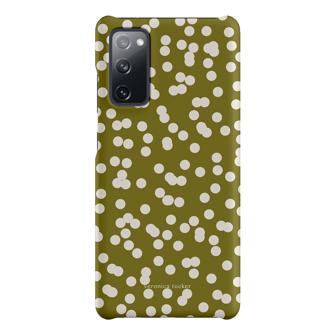Mini Confetti Chartreuse Printed Phone Cases Samsung Galaxy S20 FE / Snap by Veronica Tucker - The Dairy