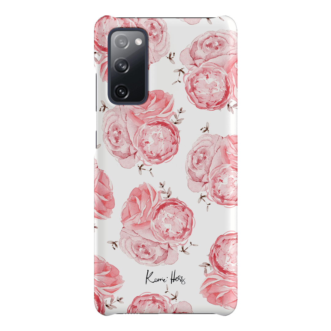 Peony Rose Printed Phone Cases Samsung Galaxy S20 FE / Snap by Kerrie Hess - The Dairy