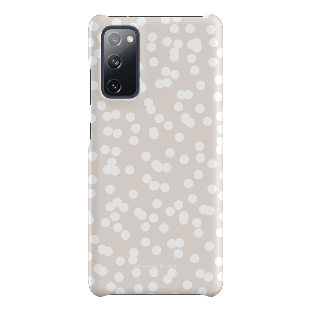 Mini Confetti White Printed Phone Cases Samsung Galaxy S20 FE / Snap by Veronica Tucker - The Dairy