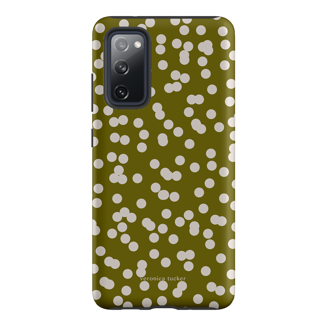 Mini Confetti Chartreuse Printed Phone Cases Samsung Galaxy S20 FE / Armoured by Veronica Tucker - The Dairy