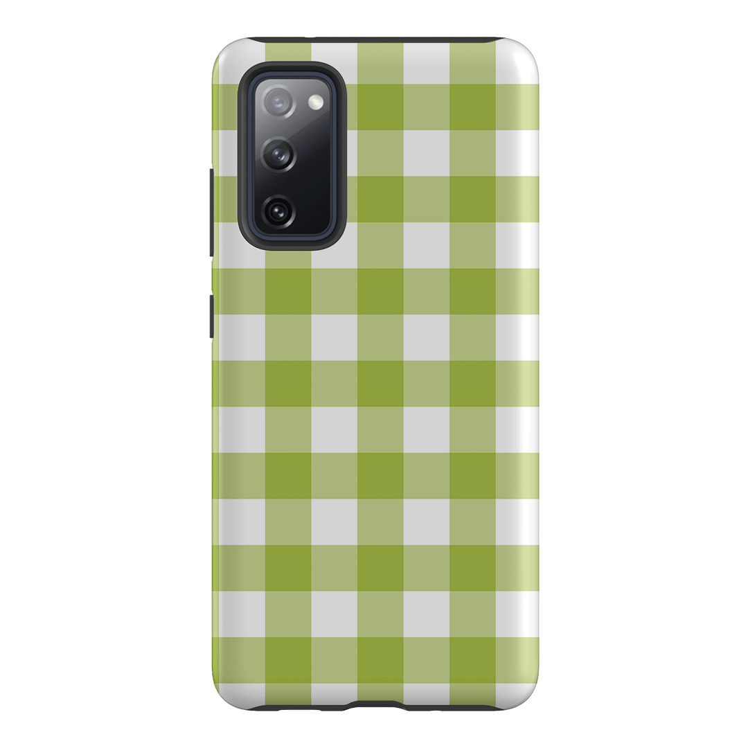 Gingham in Citrus Matte Case Matte Phone Cases Samsung Galaxy S20 FE / Armoured by The Dairy - The Dairy