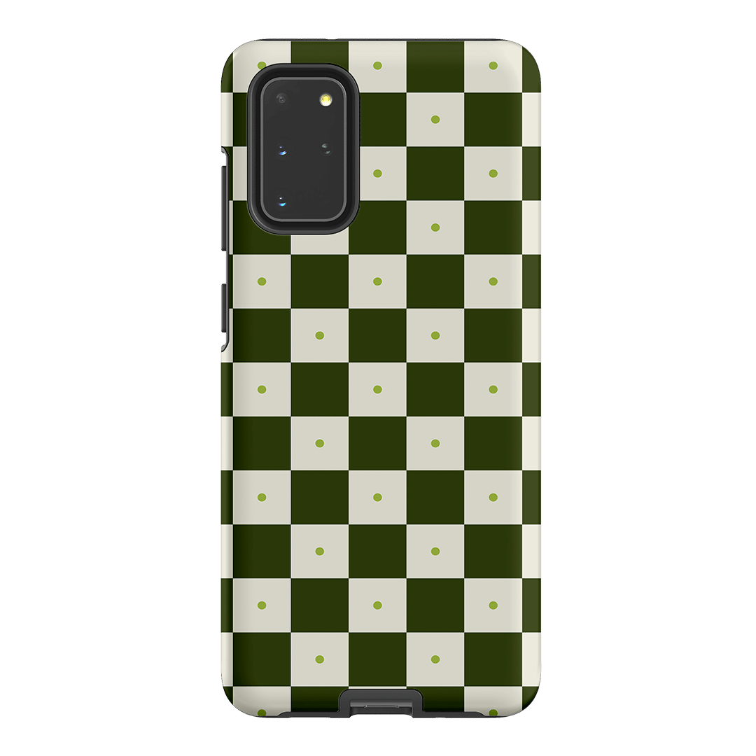 Checkers Green Matte Case Matte Phone Cases Samsung Galaxy S20 Plus / Armoured by The Dairy - The Dairy