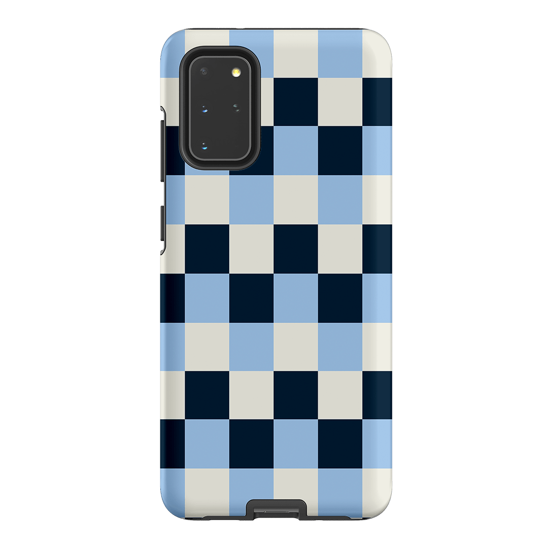 Checks in Blue Matte Case Matte Phone Cases Samsung Galaxy S20 Plus / Armoured by The Dairy - The Dairy