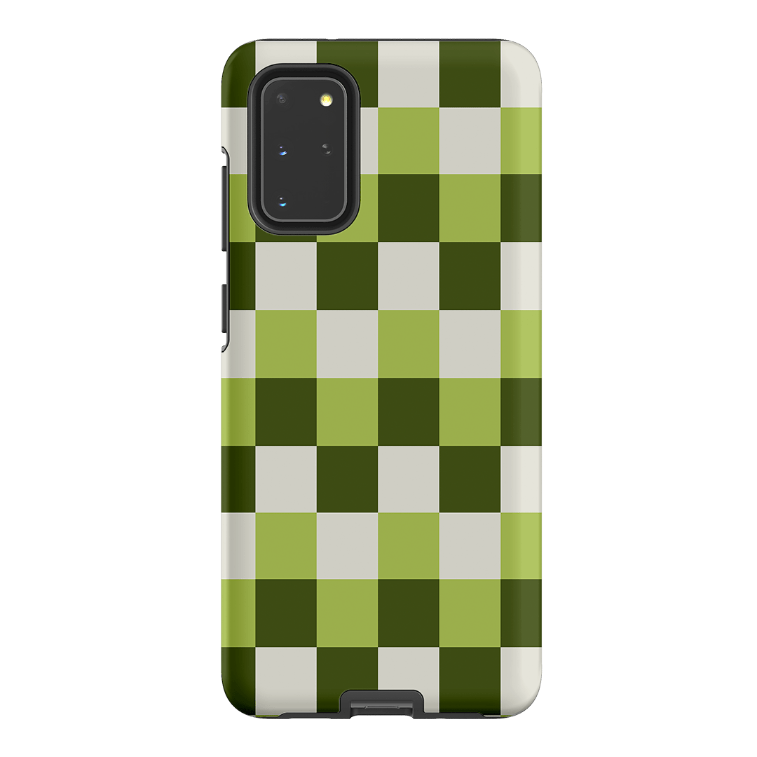 Checks in Green Matte Case Matte Phone Cases Samsung Galaxy S20 Plus / Armoured by The Dairy - The Dairy