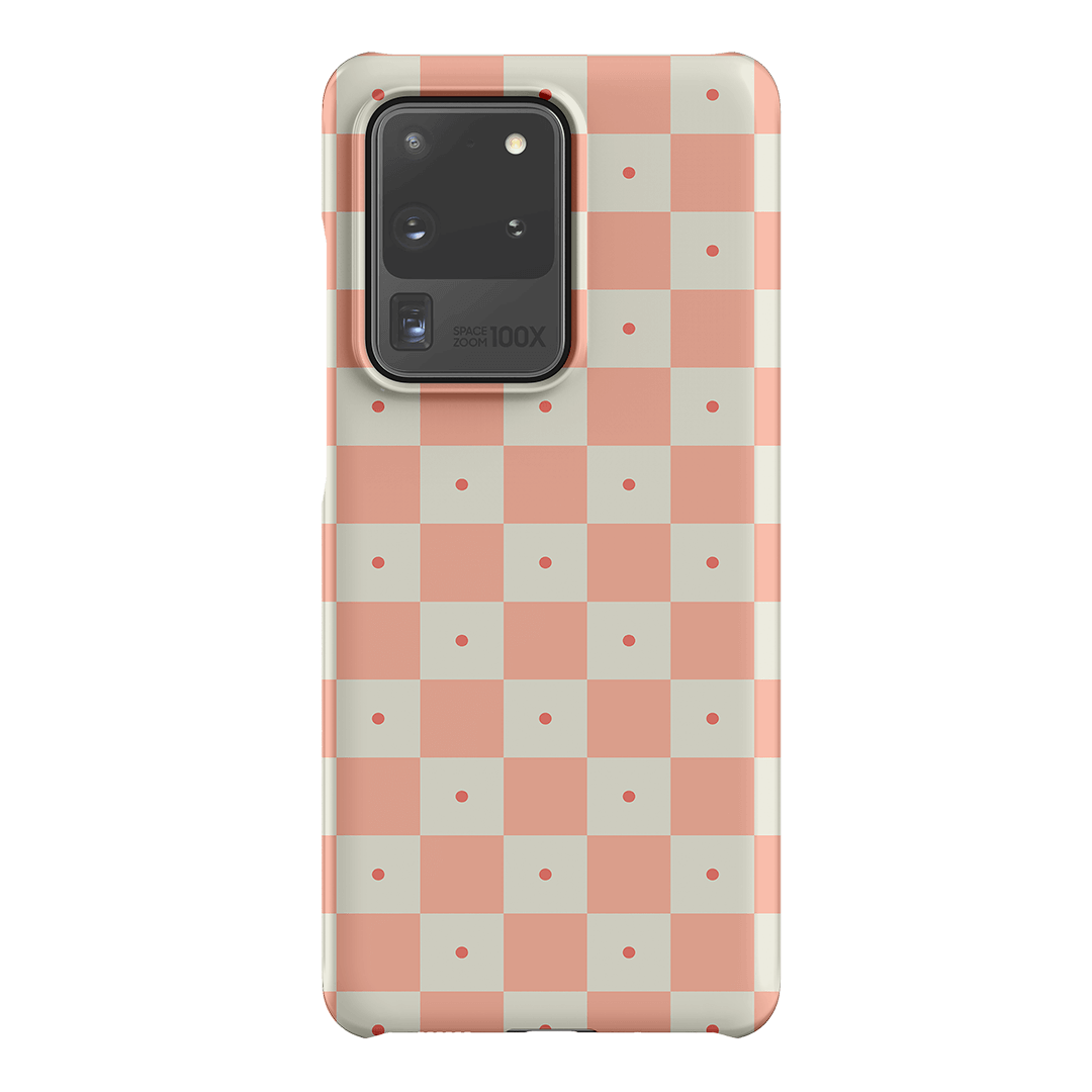 Checkers Blush Matte Case Matte Phone Cases Samsung Galaxy S20 Ultra / Snap by The Dairy - The Dairy