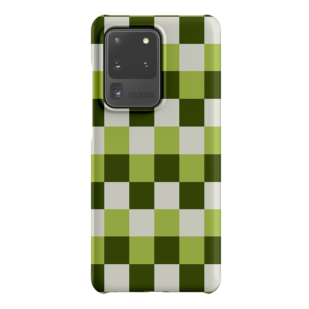 Checks in Green Matte Case Matte Phone Cases Samsung Galaxy S20 Ultra / Snap by The Dairy - The Dairy