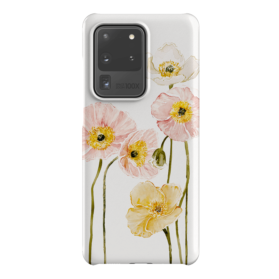 Poppies Printed Phone Cases Samsung Galaxy S20 Ultra / Snap by Brigitte May - The Dairy