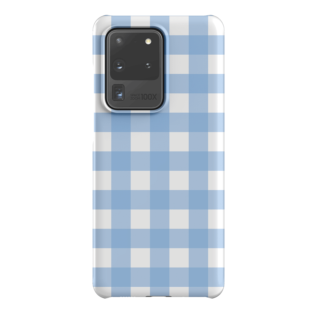 Gingham in Sky Matte Case Matte Phone Cases Samsung Galaxy S20 Ultra / Snap by The Dairy - The Dairy
