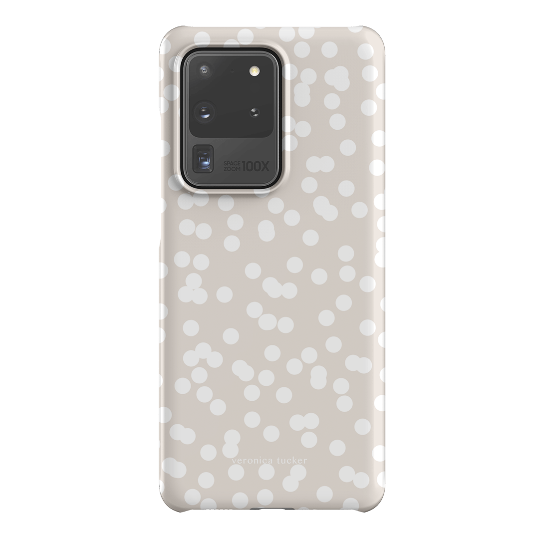 Mini Confetti White Printed Phone Cases Samsung Galaxy S20 Ultra / Snap by Veronica Tucker - The Dairy