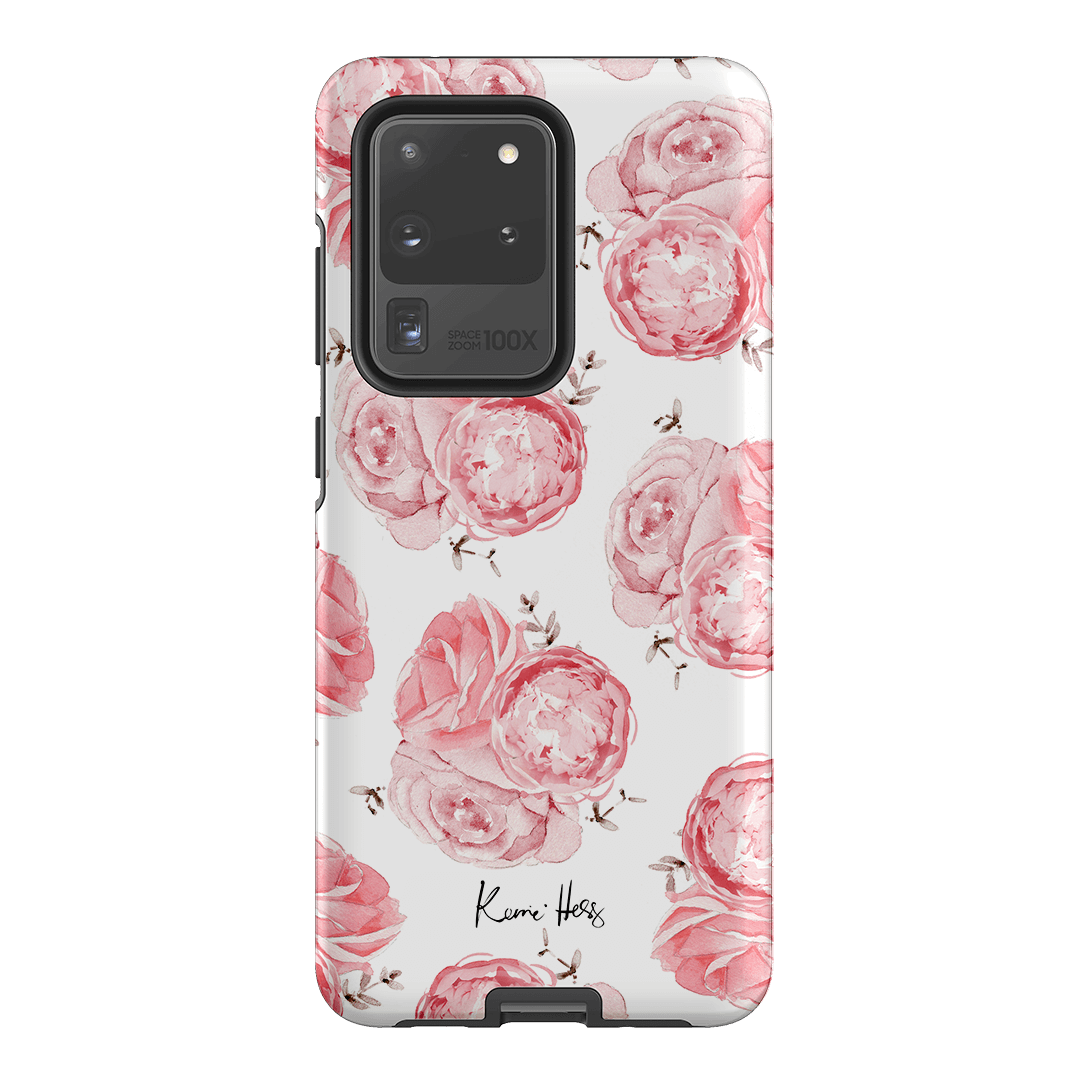 Peony Rose Printed Phone Cases Samsung Galaxy S20 Ultra / Armoured by Kerrie Hess - The Dairy