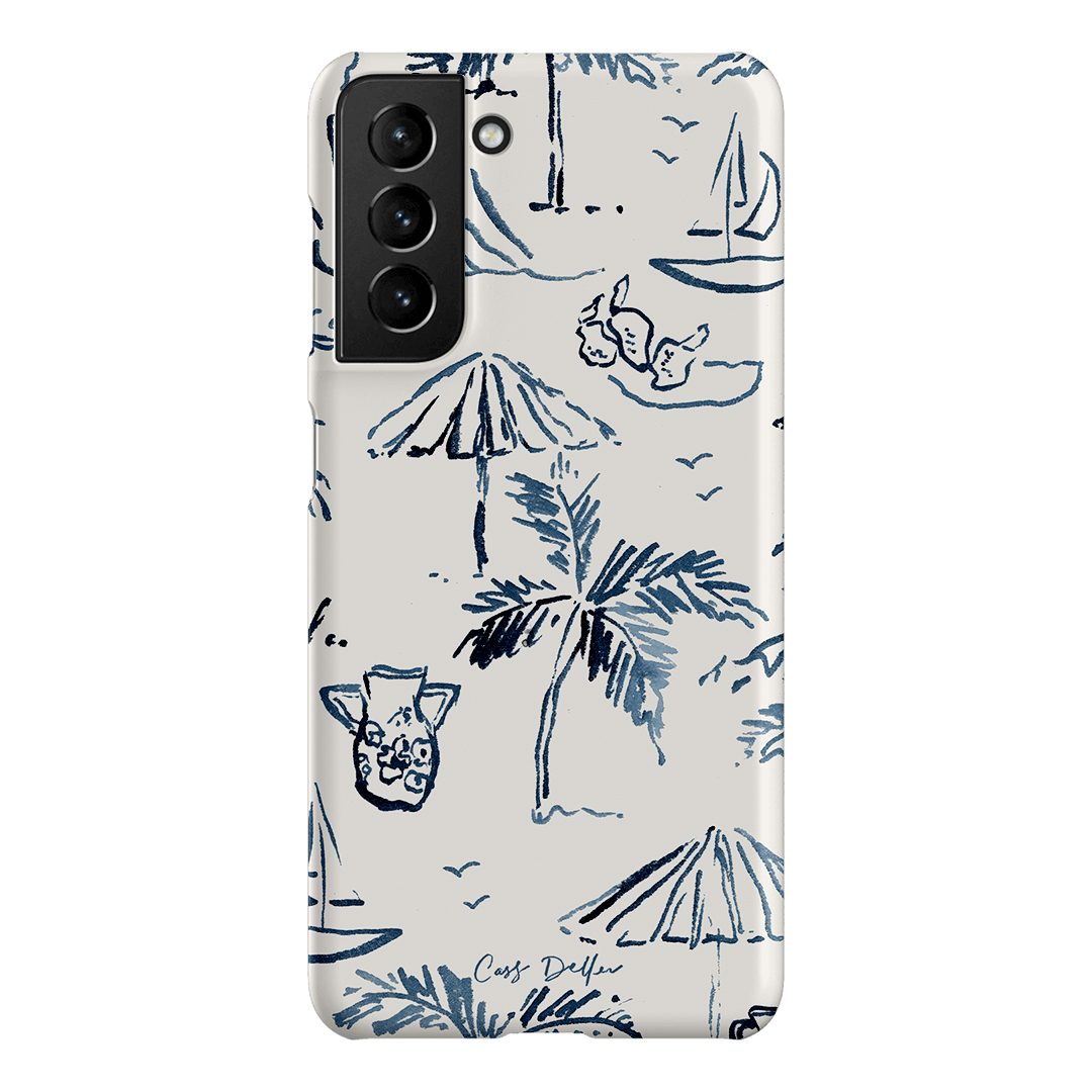 Balmy Blue Printed Phone Cases Samsung Galaxy S21 / Snap by Cass Deller - The Dairy