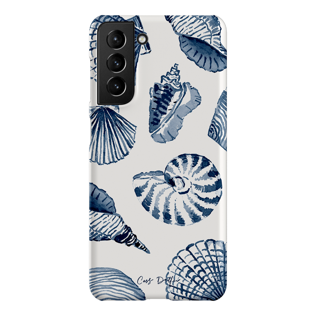 Blue Shells Printed Phone Cases Samsung Galaxy S21 / Snap by Cass Deller - The Dairy