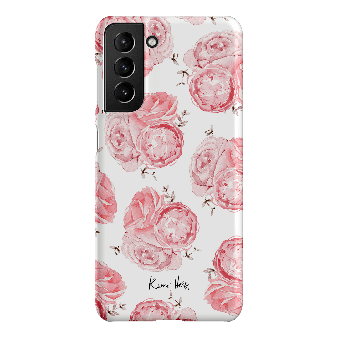 Peony Rose Printed Phone Cases Samsung Galaxy S21 / Snap by Kerrie Hess - The Dairy