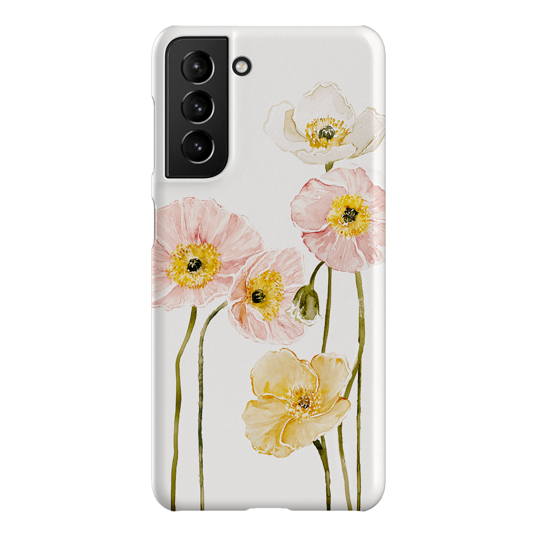 Poppies Printed Phone Cases Samsung Galaxy S21 / Snap by Brigitte May - The Dairy