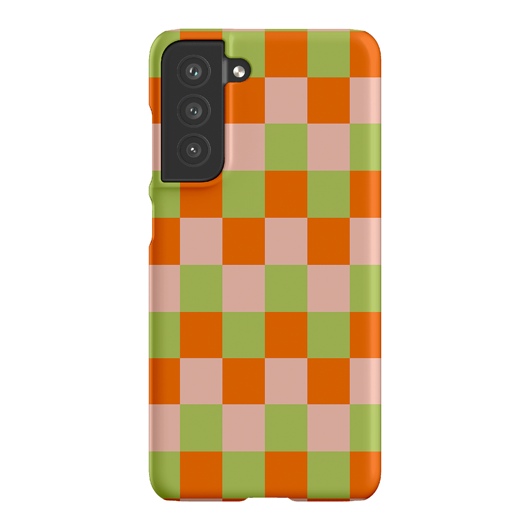 Checks in Summer Matte Case Matte Phone Cases Samsung Galaxy S21 FE / Snap by The Dairy - The Dairy