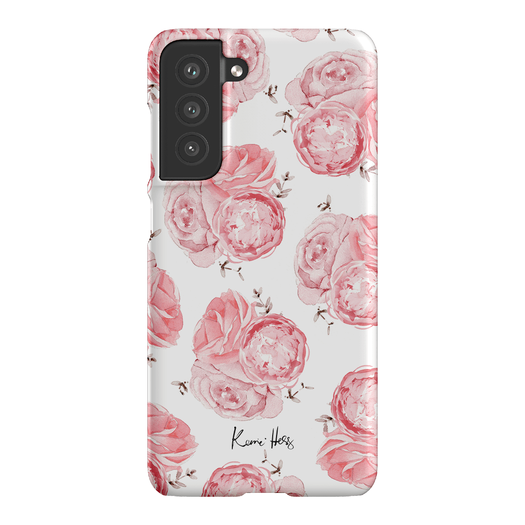 Peony Rose Printed Phone Cases Samsung Galaxy S21 FE / Snap by Kerrie Hess - The Dairy