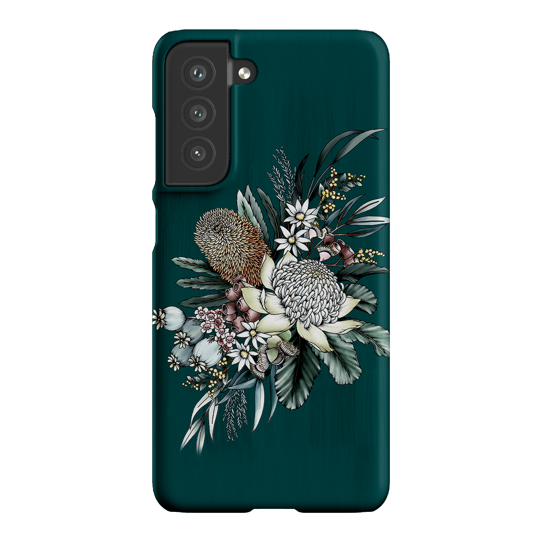 Teal Native Printed Phone Cases Samsung Galaxy S21 FE / Snap by Typoflora - The Dairy