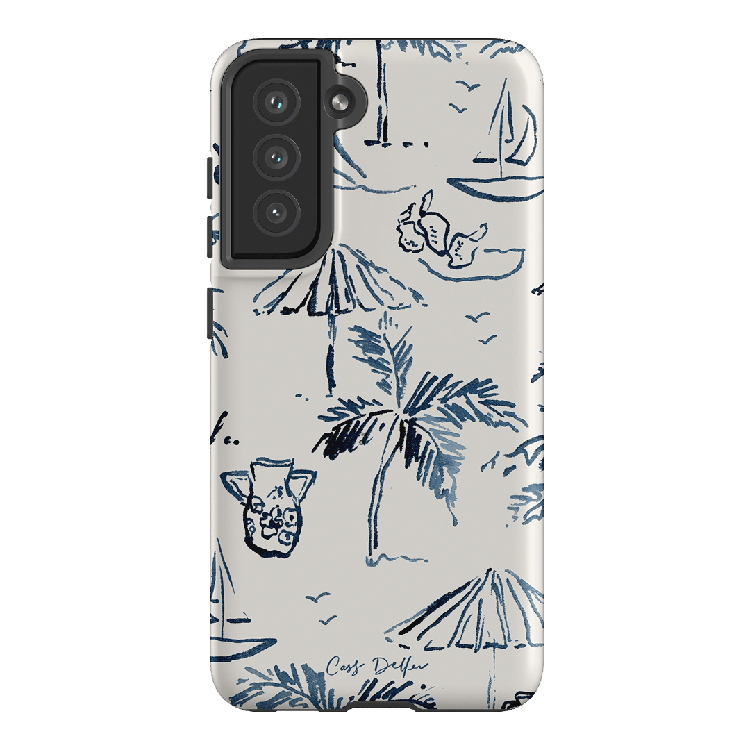 Balmy Blue Printed Phone Cases Samsung Galaxy S21 FE / Armoured by Cass Deller - The Dairy