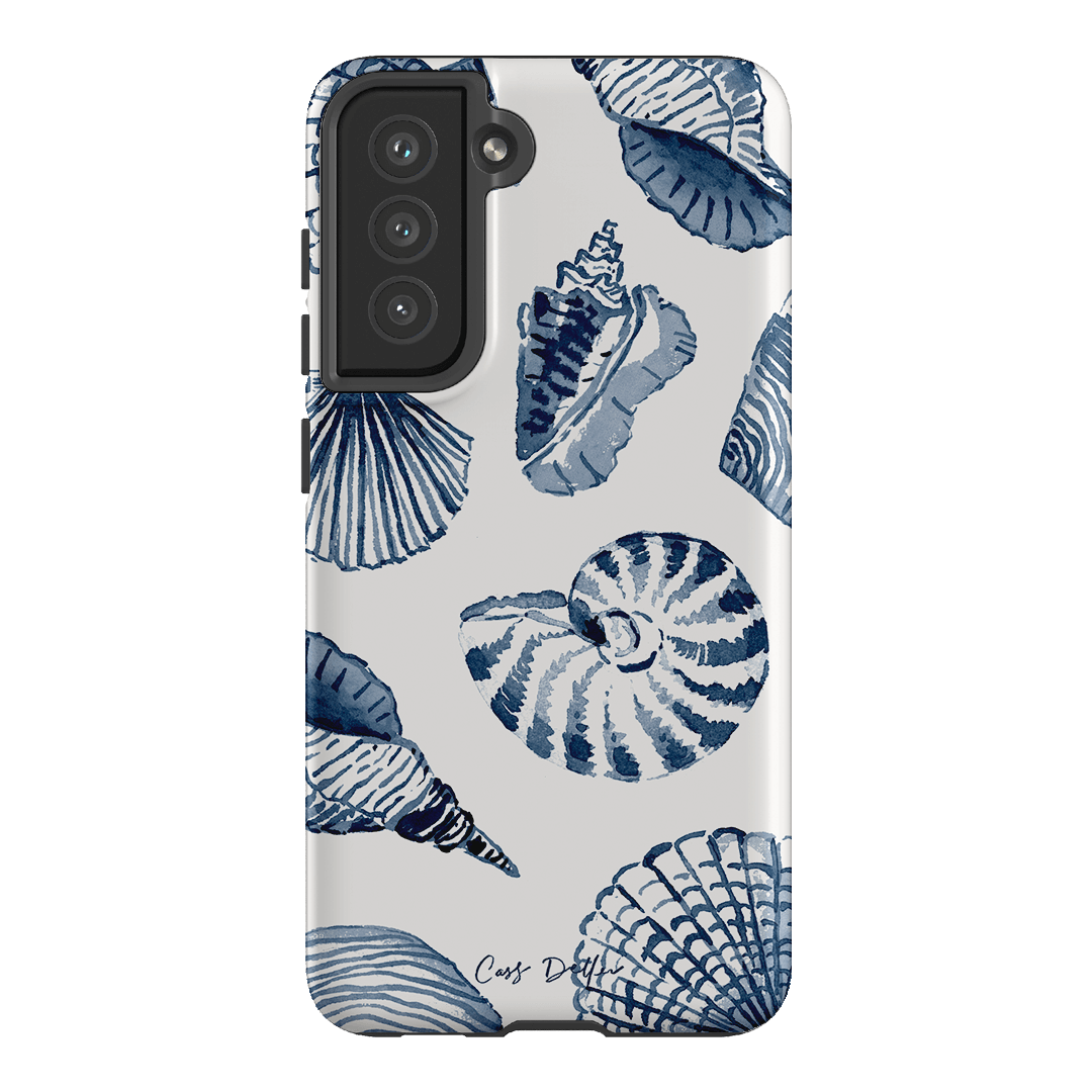 Blue Shells Printed Phone Cases Samsung Galaxy S21 FE / Armoured by Cass Deller - The Dairy