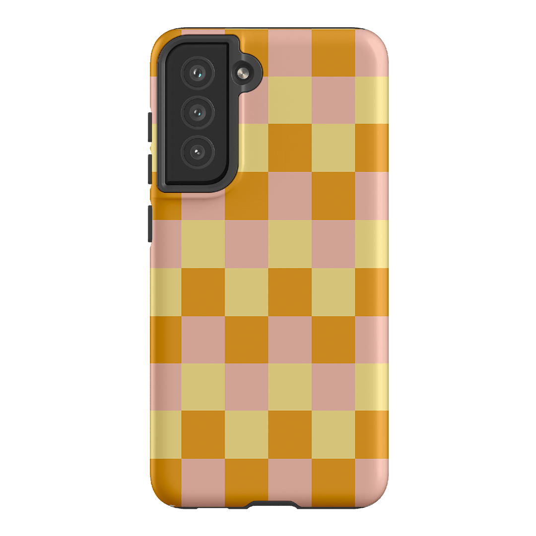 Checks in Fall Matte Case Matte Phone Cases Samsung Galaxy S21 FE / Armoured by The Dairy - The Dairy