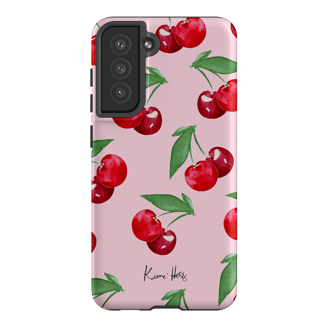 Cherry Rose Printed Phone Cases Samsung Galaxy S21 FE / Armoured by Kerrie Hess - The Dairy