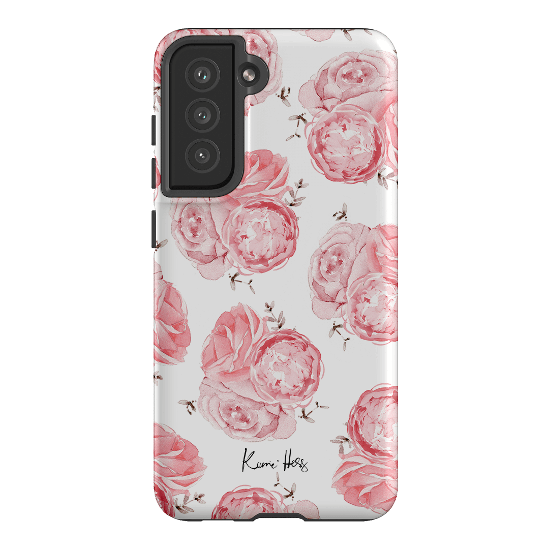 Peony Rose Printed Phone Cases Samsung Galaxy S21 FE / Armoured by Kerrie Hess - The Dairy