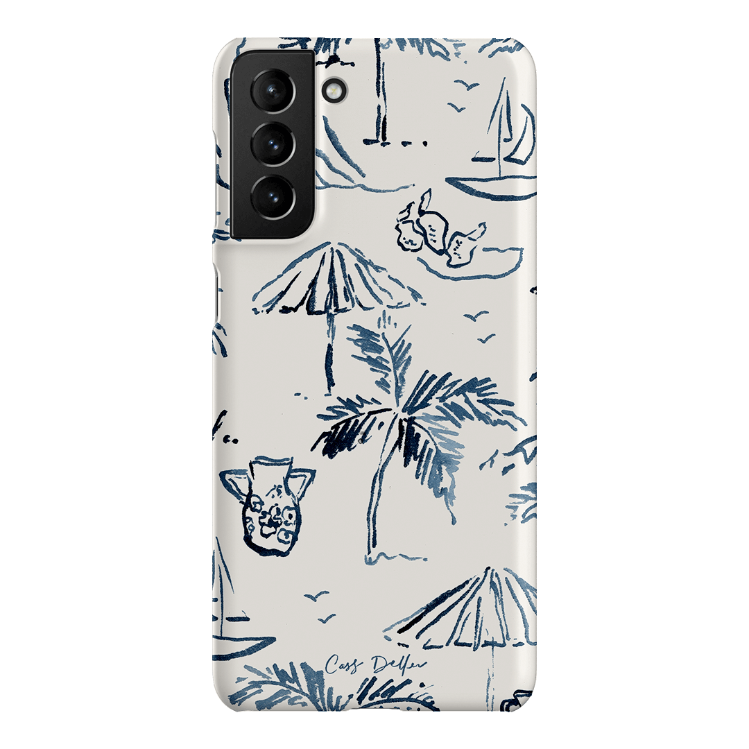 Balmy Blue Printed Phone Cases Samsung Galaxy S21 Plus / Snap by Cass Deller - The Dairy