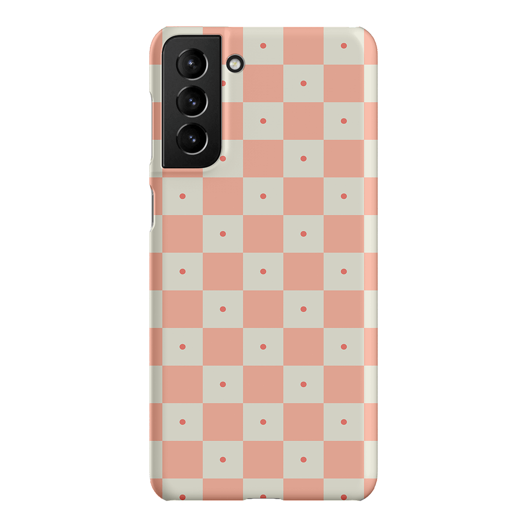 Checkers Blush Matte Case Matte Phone Cases Samsung Galaxy S21 Plus / Snap by The Dairy - The Dairy