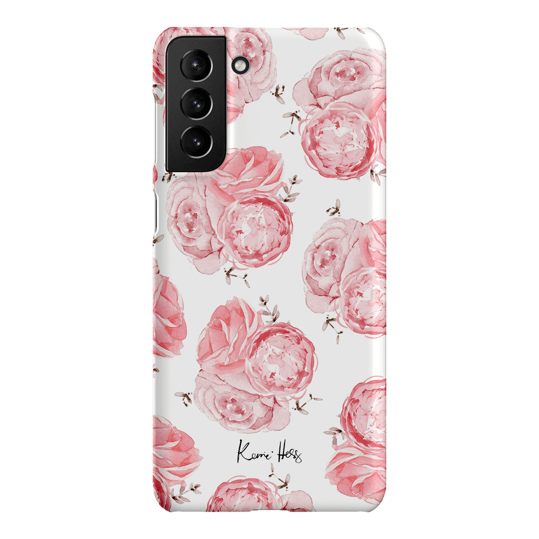 Peony Rose Printed Phone Cases Samsung Galaxy S21 Plus / Snap by Kerrie Hess - The Dairy