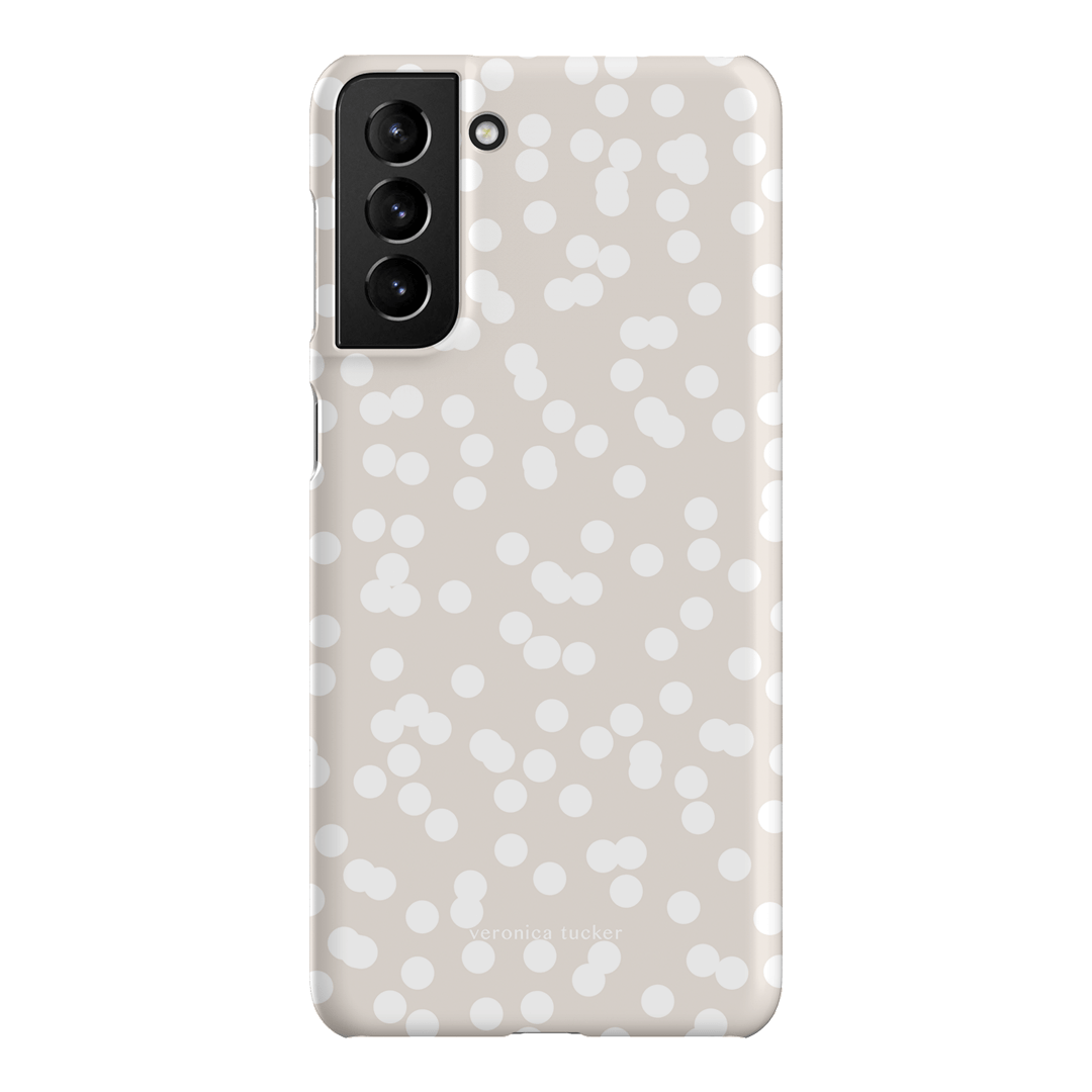 Mini Confetti White Printed Phone Cases Samsung Galaxy S21 Plus / Snap by Veronica Tucker - The Dairy