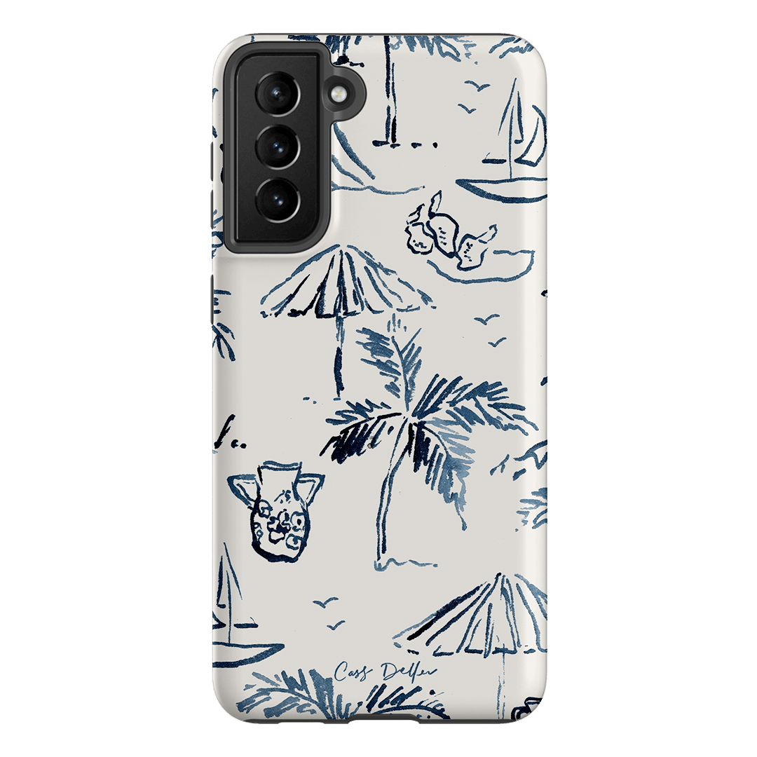 Balmy Blue Printed Phone Cases Samsung Galaxy S21 Plus / Armoured by Cass Deller - The Dairy