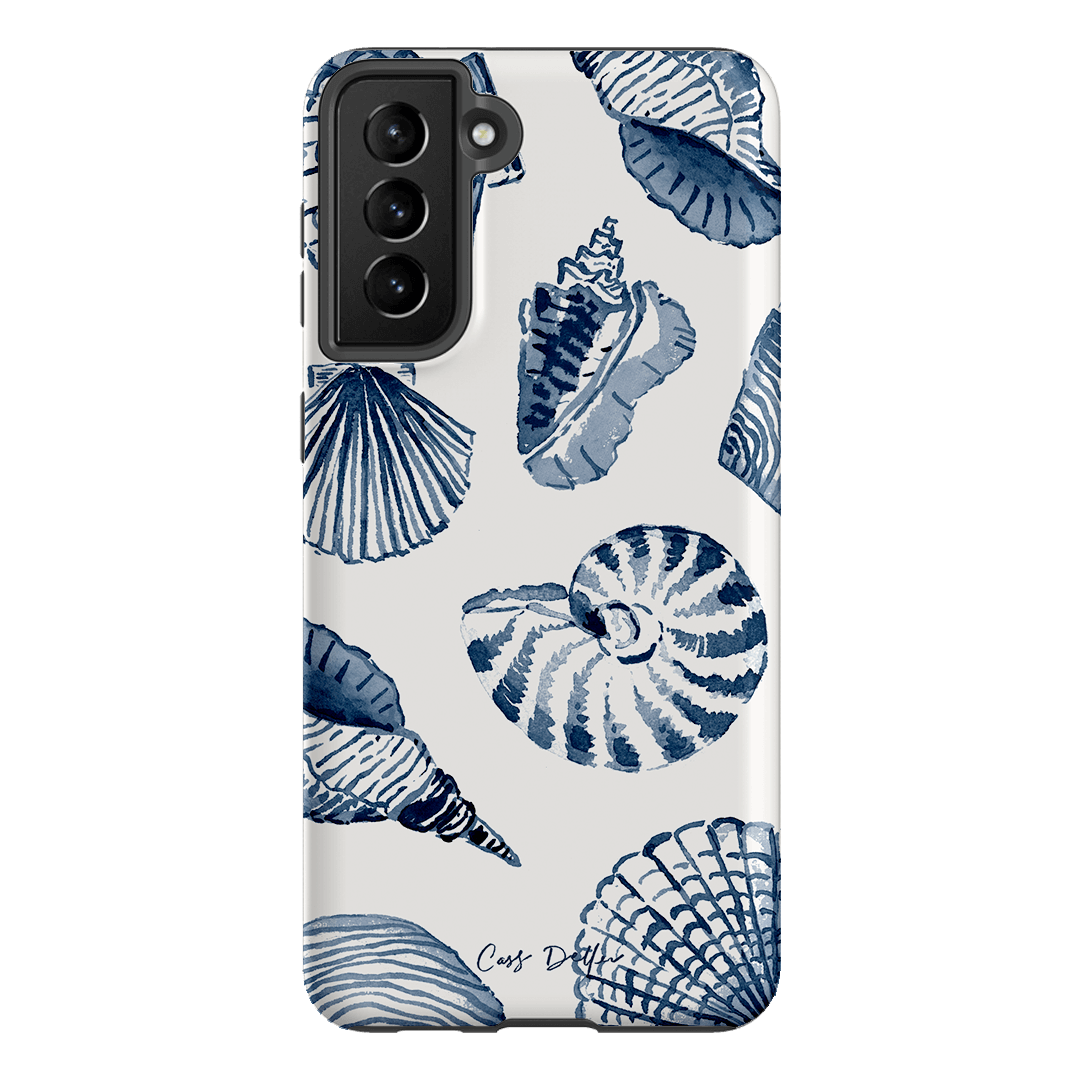 Blue Shells Printed Phone Cases Samsung Galaxy S21 Plus / Armoured by Cass Deller - The Dairy