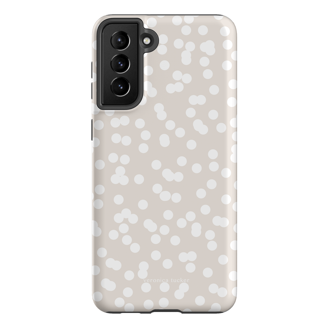 Mini Confetti White Printed Phone Cases Samsung Galaxy S21 Plus / Armoured by Veronica Tucker - The Dairy