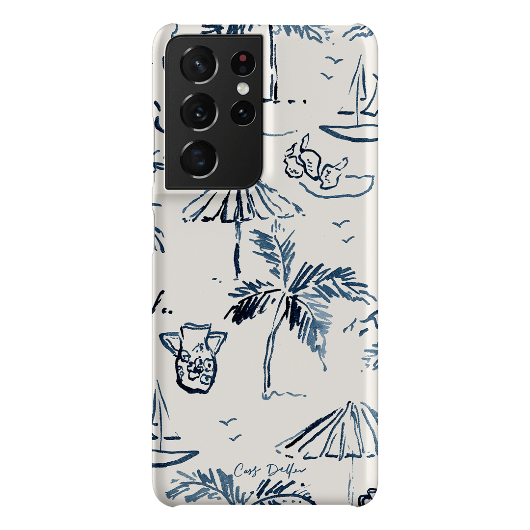 Balmy Blue Printed Phone Cases Samsung Galaxy S21 Ultra / Snap by Cass Deller - The Dairy
